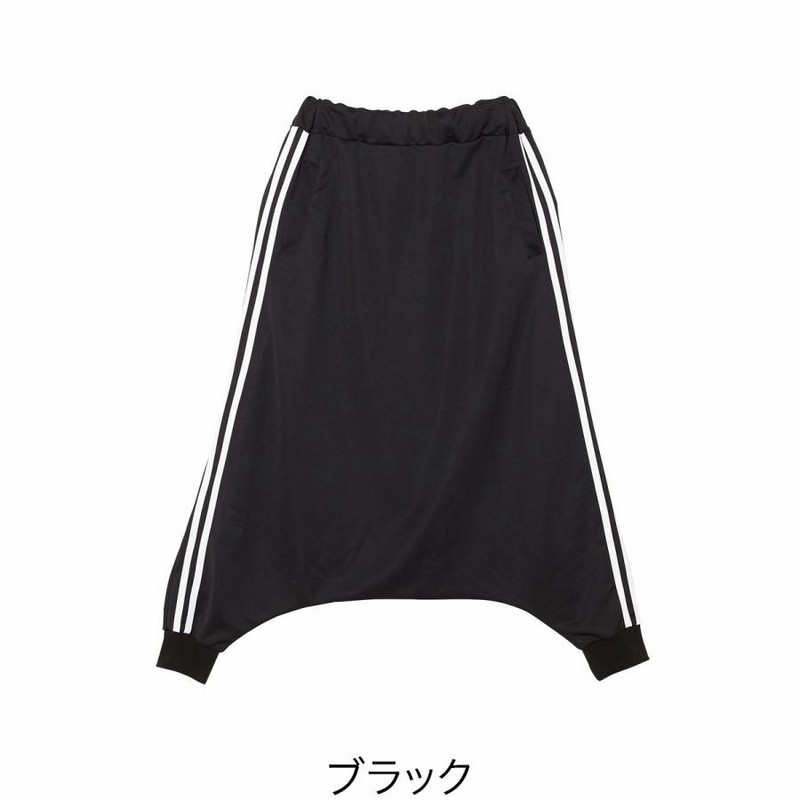 ankoROCK サルエル ジャージ ラインパンツ ユニセックス 黒 白 ankoROCK アンコロック サルエルパンツ メンズ ジャージ パンツ