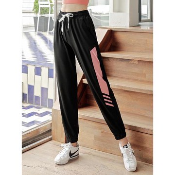 高腰運動褲休閑女寬松束腳跑步健身房大碼胖妹晨跑瑜伽速干200斤