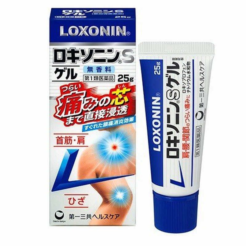 第2類医薬品】 第一三共ヘルスケア ロキソニン Ｓ ゲル (25g) 外用鎮痛消炎剤 通販 LINEポイント最大0.5%GET | LINEショッピング