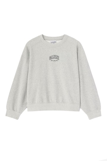 ganni sweatshirt with logo
