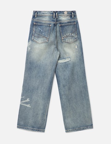 C2H4 X MASTERMIND JAPAN TOTEM LASER JEANS
