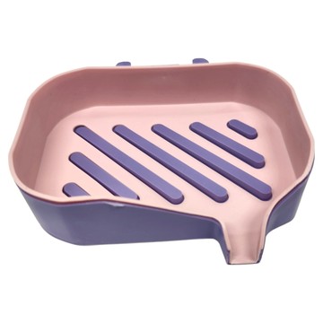 可壁掛雙層瀝水肥皂盒 PP材質 尺寸13x9x3cm  顏色隨機  3個