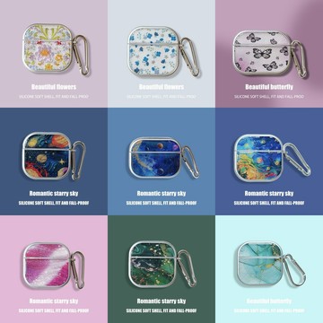 【超美大理石紋路】蘋果4代 AirPods Pro2 耳機保護套 復古油畫 AirPods 1/2/3代保護殼 皮質軟殼