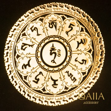 綠度母心咒。如意滿願咒金屬貼