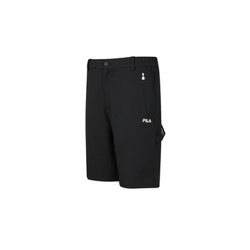 FILA 男平織短褲-黑色 1SHA-1711-BK