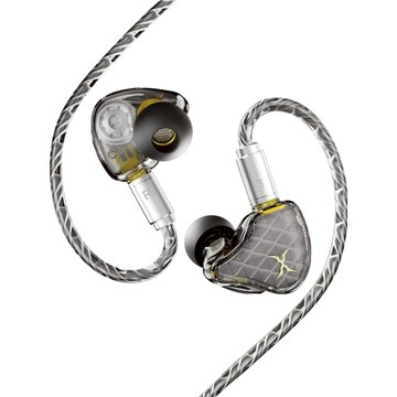 FOXXRAY 狐鐳 高清晰雙動圈 入耳式 監聽耳機 FXR-IEM-201  灰色