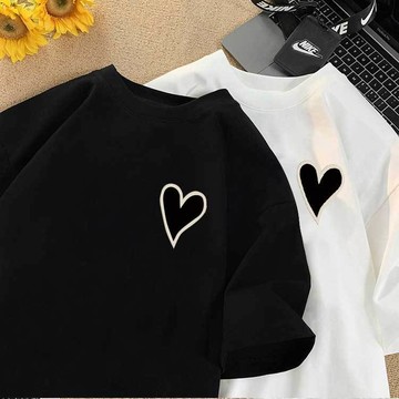【ABCD】100%純棉 情侶衣 閨蜜裝  ins 風 遮屁股上衣 正韓服飾 韓版衣服 休閒上衣 韓國女裝 日系女裝
