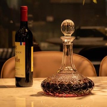 歐式高檔水晶醒酒器家用奢華紅酒酒具禮盒法國進口工藝洋酒分酒器