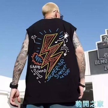 【豹開之家】背心男生M-8XL無袖背心 潮牌背心 籃球背心 情侶背心 坦克背心 運動無袖t恤男夏季寬鬆坎肩背心B2184