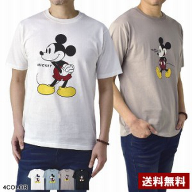 ミッキーマウス Mickeymouse プリントtシャツ メンズ 半袖 綿t ディズニー公認 春夏 カットソー z パケ2 春新作 通販 Lineポイント最大1 0 Get Lineショッピング