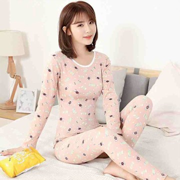 [韓國K.W.]現貨韓國製法式公主德絨保暖家居服套裝睡衣(休閒/保暖套裝/升溫套裝)