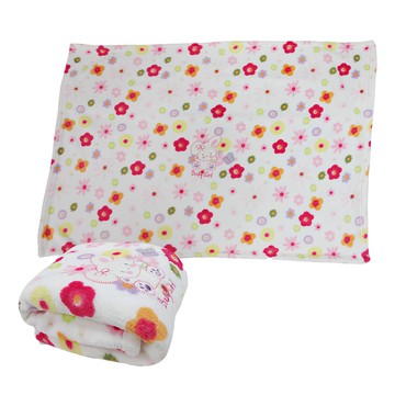 Carter's 兒童刺繡印花舒柔隨意毯 100% 聚酯纖維  76 x 102cm  Baby兔