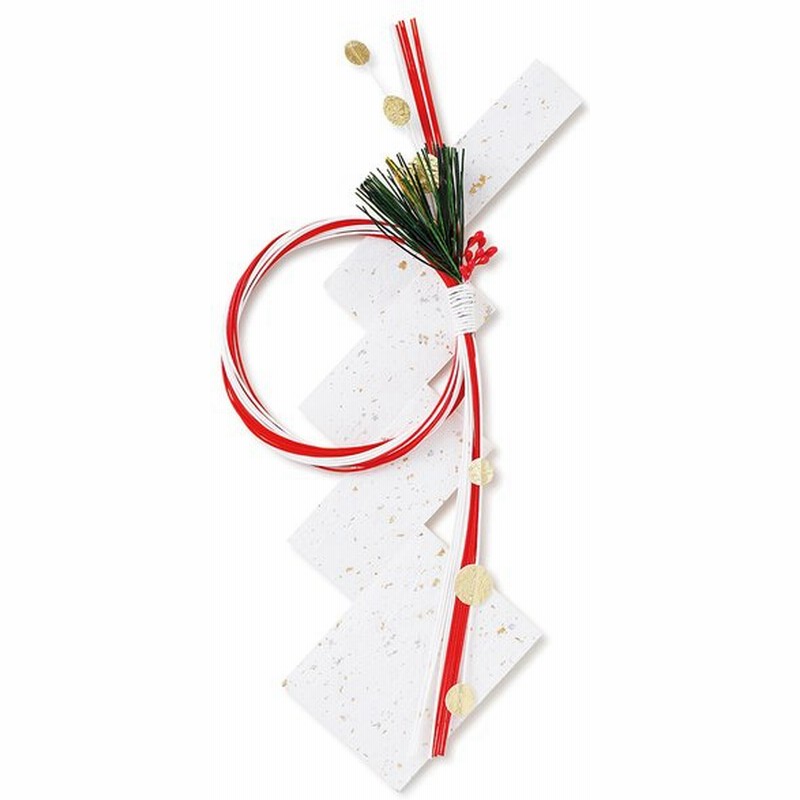 玄関飾り おしゃれ お正月 和紙 水引飾り ながれ結び 紅白 通販 Lineポイント最大0 5 Get Lineショッピング