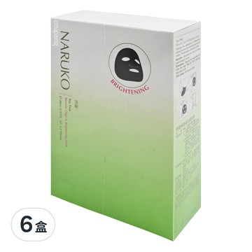 NARUKO 牛爾 台灣公司貨 茶樹神奇美白黑面膜  5片  6盒