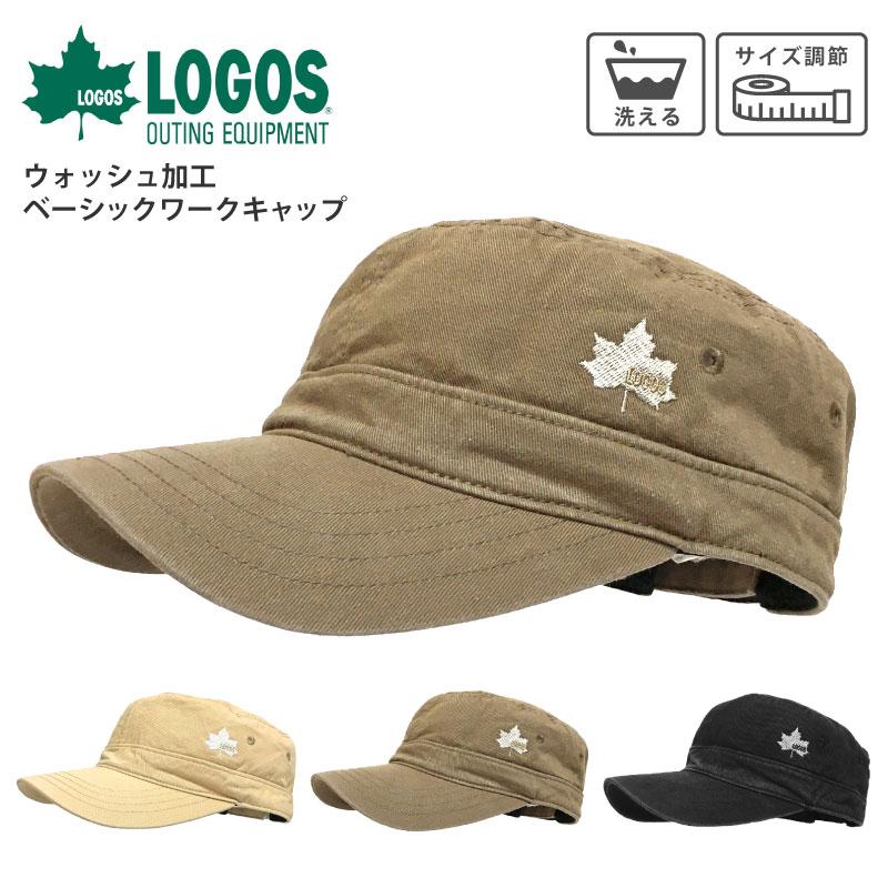 LOGOS ワークキャップ 浅め 帽子 メンズ 春夏 コットン 綿 ウォッシュ加工 無地 57cm-59cm cap-1096 正規取扱 大きめ |  LINEショッピング