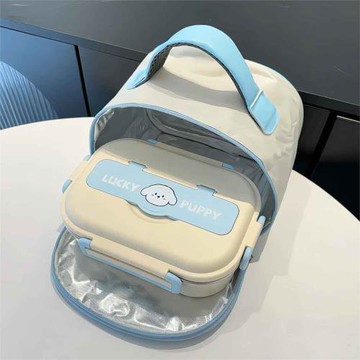 304不銹鋼保溫飯盒上班族小學生專用微波爐加熱分格打飯便當餐盒