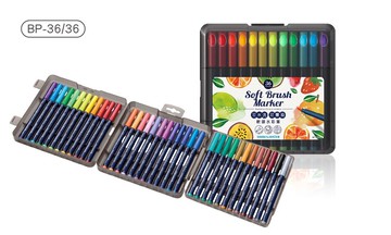 雄獅BP-36/36軟頭36色彩色筆軟頭水彩筆