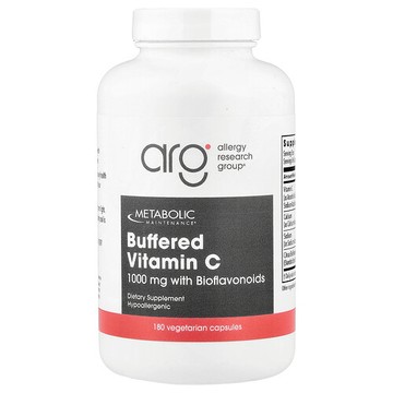 Metabolic Maintenance, 含生物類黃酮的緩衝維生素 C，180 粒素食膠囊