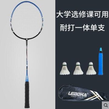 羽毛球拍壹體拍2支裝成人學生訓練情侶雙拍 家庭娛樂套裝耐打 自由zl