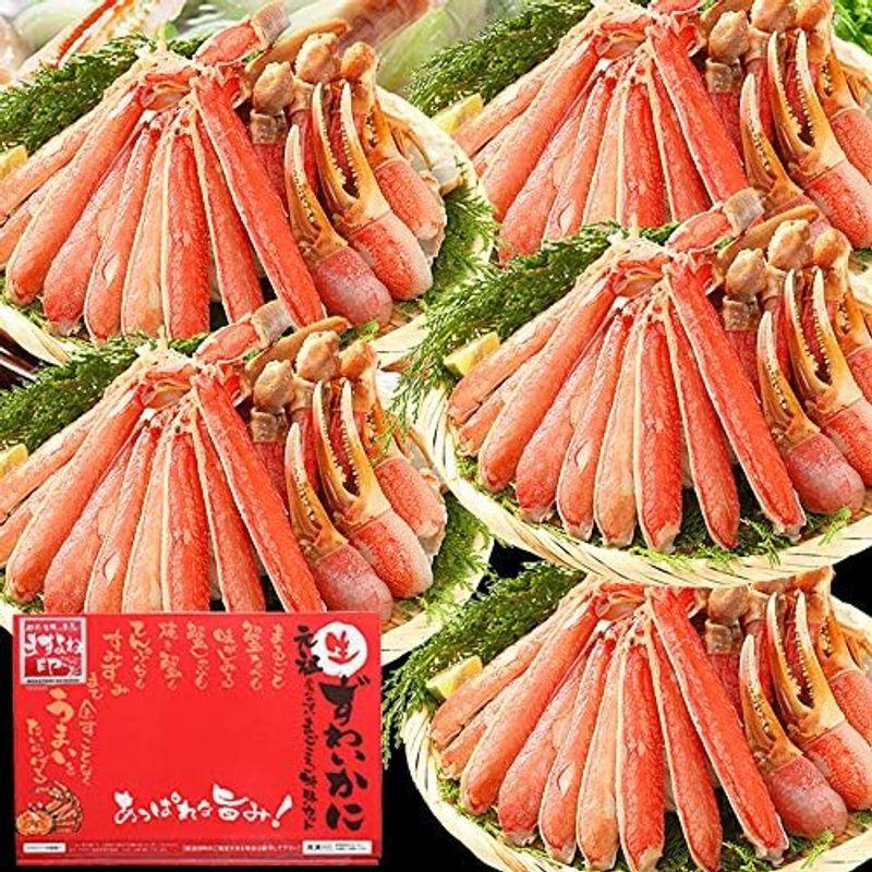 ますよね カット済み 生ずわい蟹 3kg(600g×5箱) 総重量4kg かに カニ 蟹 かに鍋 かにしゃぶ かに刺し お歳暮 ギフト