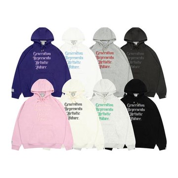 GRAF原創品牌【老英語】OldEnglish花體字絨舒適美式寬松街頭帽衫