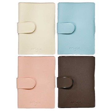 相片小卡6摺收藏冊-米/藍/粉/咖