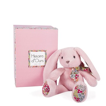 doudou - 布偶抱抱好夥伴25cm-碎花粉兔