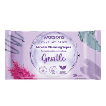 屈臣氏 MICELLAR WATER溫和潔膚棉 20入(AW2023)