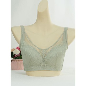 大胸顯小品牌內衣女正品專柜聚攏防下垂收副乳調整型大碼文胸薄款