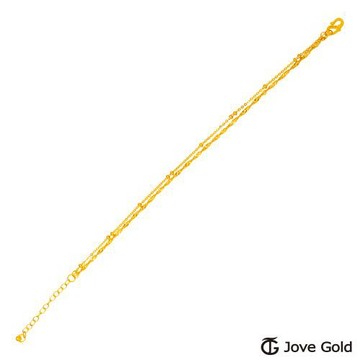 JoveGold漾金飾 思念延續黃金手鍊-雙鍊款