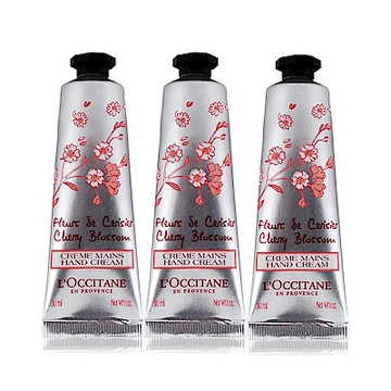 L OCCITANE歐舒丹 櫻花護手霜組任選(30mlX3)★出清賠殺