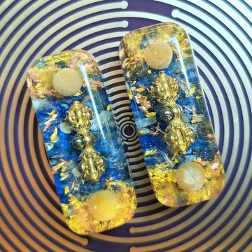 西藏金剛杵長型奧剛隨身盤 | 附絨袋