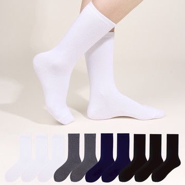 Doobalro 在兩隻腳上 女款 優質 素色 長筒襪 10雙  顏色隨機  220~250mm