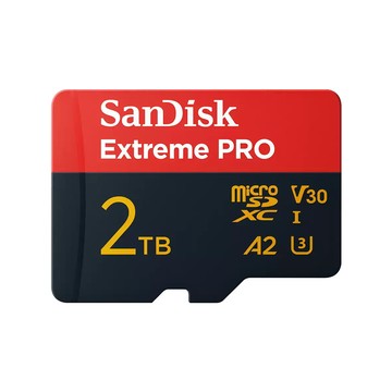 【SanDisk】 Extreme PRO 2TB UHS-I U3 A2 V30 microSDXC 記憶卡