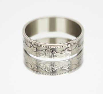 奧地利硬幣戒指 20 枚 1892-1914 年男士硬幣戒指 女士硬幣戒指