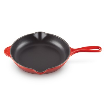 LE CREUSET -琺瑯鑄鐵鍋單柄圓煎盤23cm(櫻桃紅)