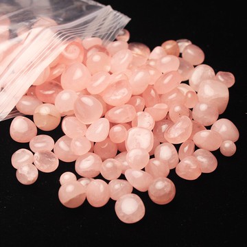 易晶緣水晶碎石天然粉晶碎石擺件珠料園藝裝飾魚缸石