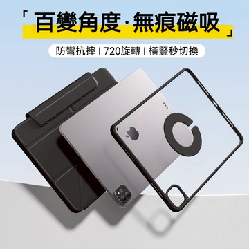 二代變形皮套 亞克力背板 晶透保護套 Y折變形筆槽皮套 透明壓克力 可直立 mini7 Pro11 10代 10.2