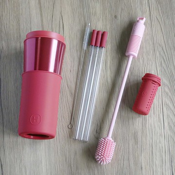 【超值四合一組合】450ml 兩用杯 | 幸福暖色系列