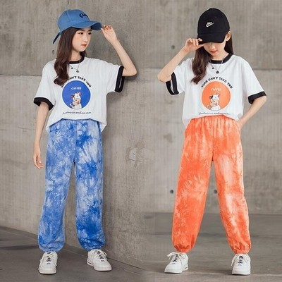 子供服セットアップ女の子春夏半袖配色上下セット韓国子供服キッズジュニアtシャツ綿パンツ長ズボン可愛いおしゃれ小学生通学着 通販 Lineポイント最大get Lineショッピング