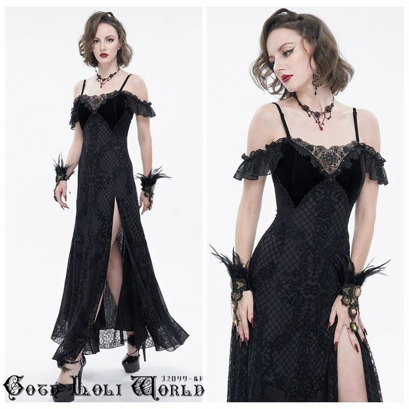 Adrianna Papell☆国内配送☆ブラックオフショルダーワンピース 353737_L.jpg