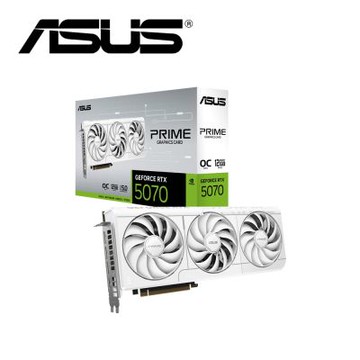 華碩 PRIME-RTX5070-O12G-WHITE 顯示卡+全漢 Hydro GT PRO 1000W GEN5 電源供應器