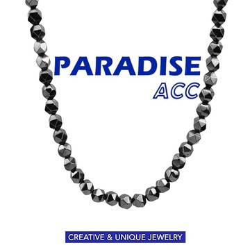 PARADISE 基礎款 黑膽石項鍊  小眾高級感拼接 不掉色不過敏316L醫療鋼項鏈