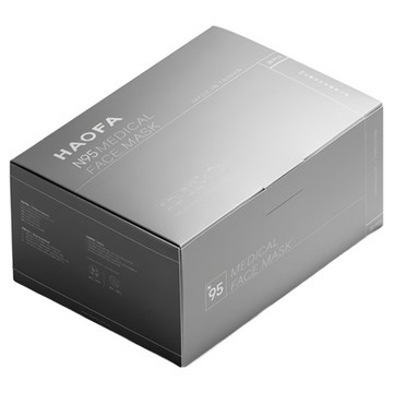 HAOFA 氣密型 N95 立體醫療口罩 XS  30片  1盒  珊瑚粉