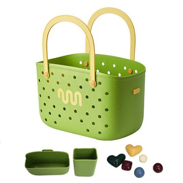 Vurator.com 多巴胺瀝水游泳包 沐浴籃 綠色  29.5 x 16.5 x 18.3cm