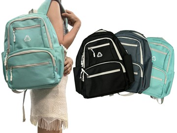 ~雪黛屋~SPYWALK 後背包中大容量可A4夾主袋+外袋共六層防水尼龍耐用大齒拉鍊SW9909