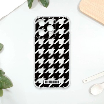 TRON IPhone 15 PRO 經典千鳥紋 四角防摔載具殼 軟殼 手機殼