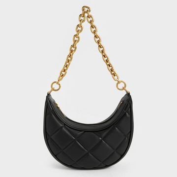 Bonnie 菱格紋半月包