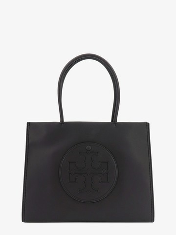 Leather handbag with embossed logo on the front - TORY BURCH - gender_Woman