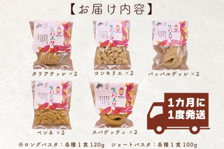 CJ-5  紅はるか使用 生パスタ5種（計10食分）